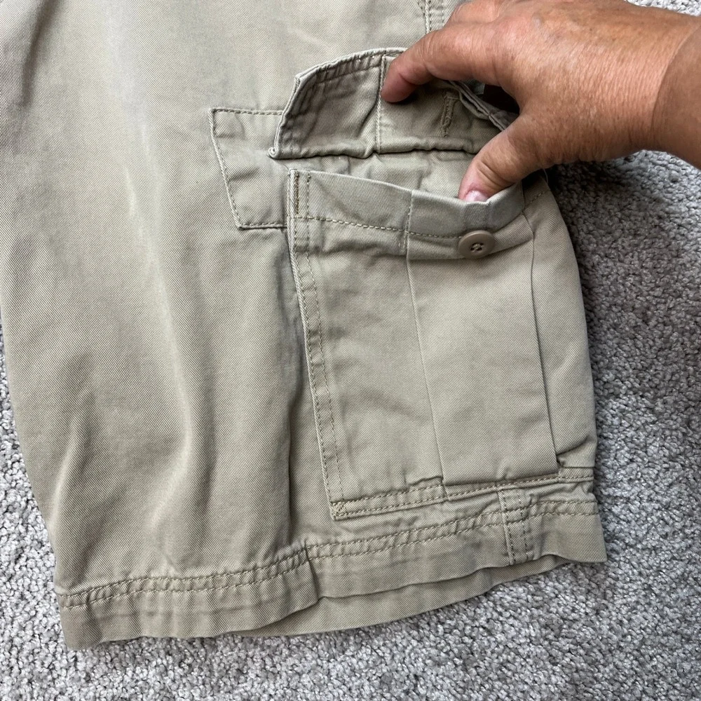 Levi's Cargo Shorts Men 31 Tan Khaki Workwear Flap Pocket Utility Twill EUC